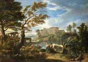 landscape with the belvedere courtyard of the vatican